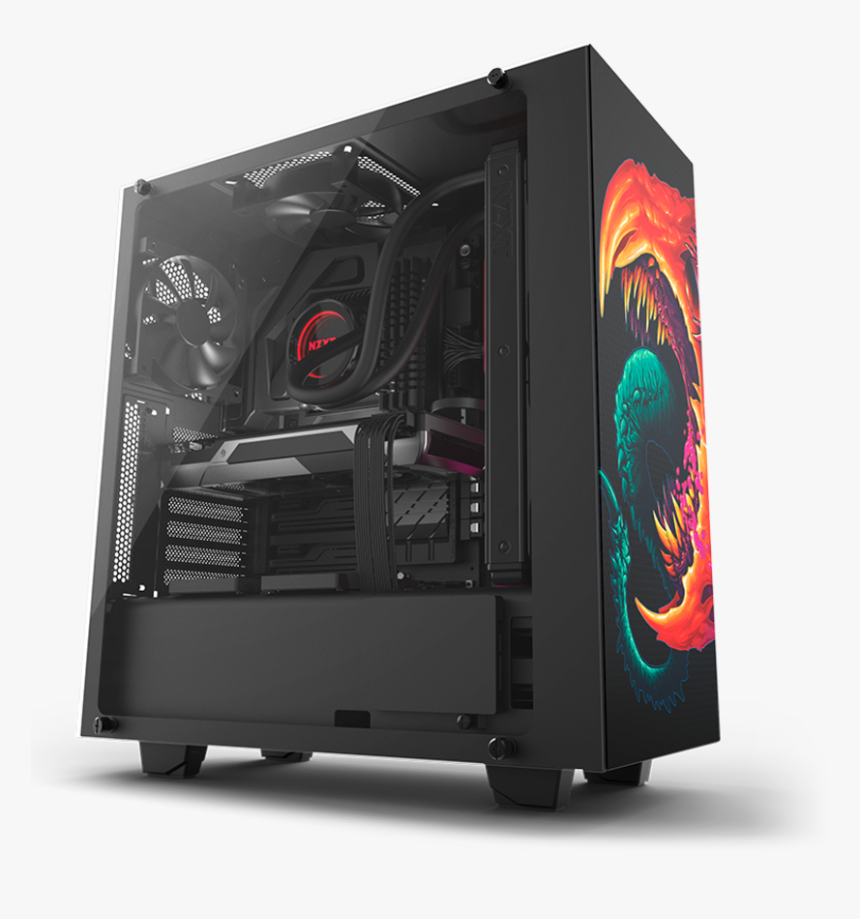 Pc Case Png - Nzxt S340 Elite Hyper Beast, Transparent Png, Free Download