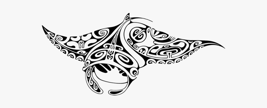 Clip Art Pin By Fundiver On - Tatouage Raie Manta Maorie, HD Png Download, Free Download