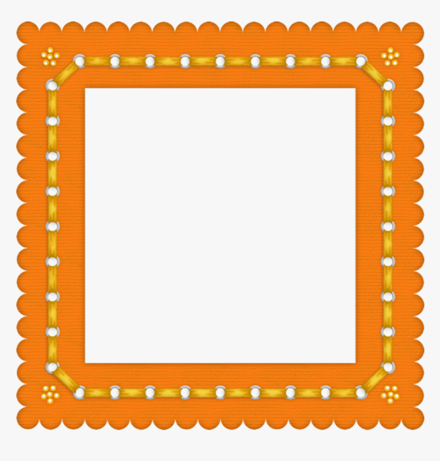 Orange Frame Cliparts - Orange Frames, HD Png Download, Free Download