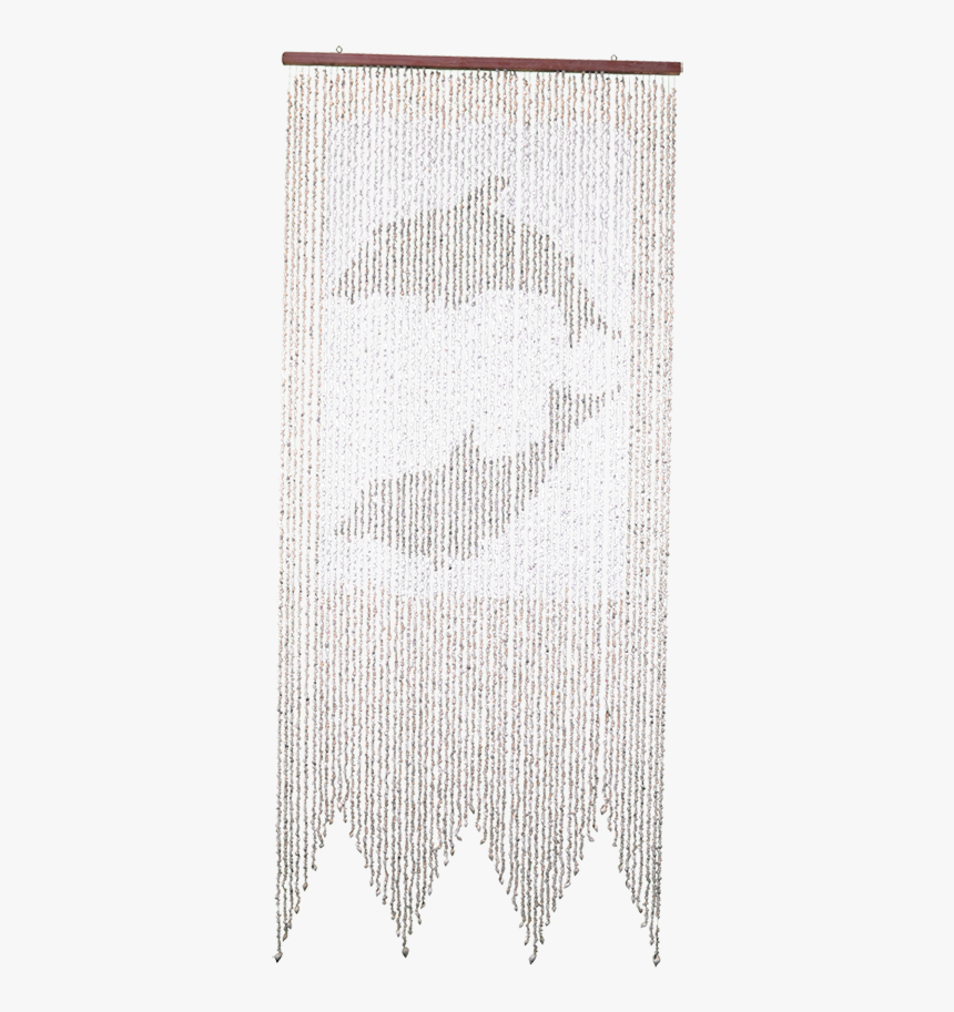 Shell Window Curtain With Dolphin Design - Scarf, HD Png Download, Free Download