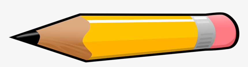 La Escuela, Lápiz, Pluma, Escribir, Esbozo, Dibujar - Horizontal Pencil Clipart, HD Png Download, Free Download