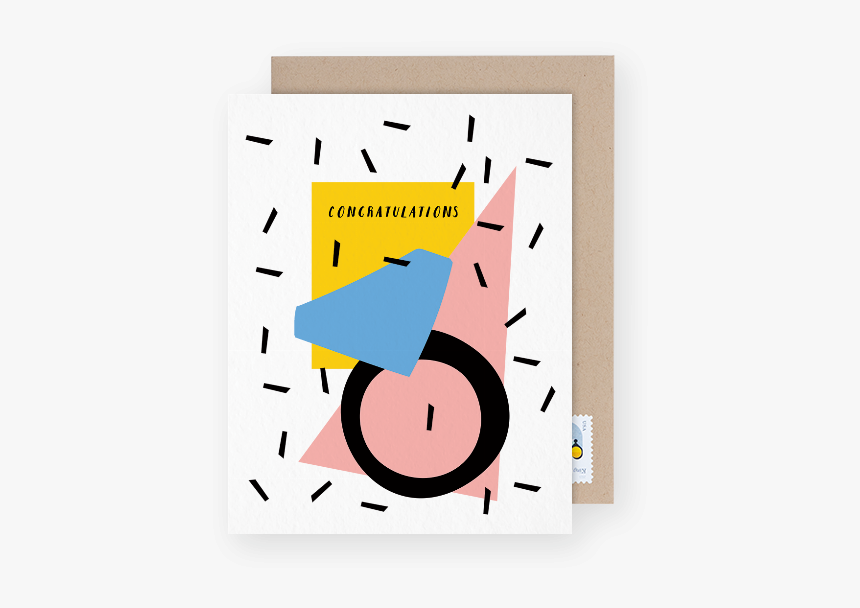 Geometric Congratulations Card - Circle, HD Png Download, Free Download