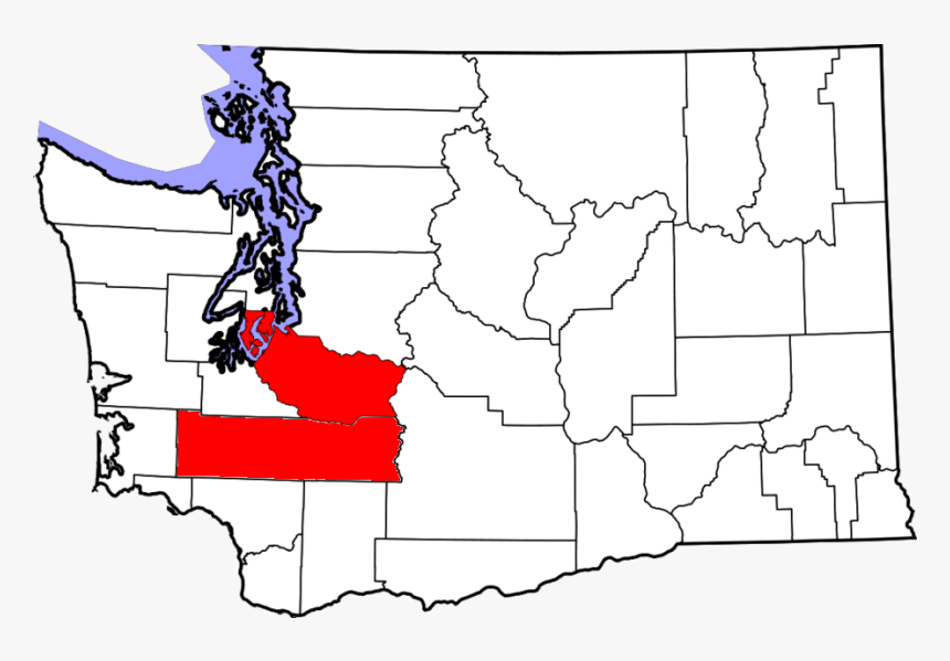 Lewis And Pierce County, Wa Map - Wahkiakum County, HD Png Download, Free Download