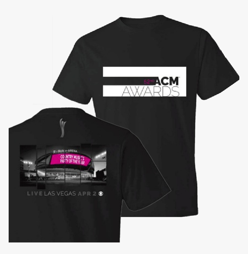 52nd Academy Of Country Music Black T Mobile Arena - Active Shirt, HD Png Download, Free Download