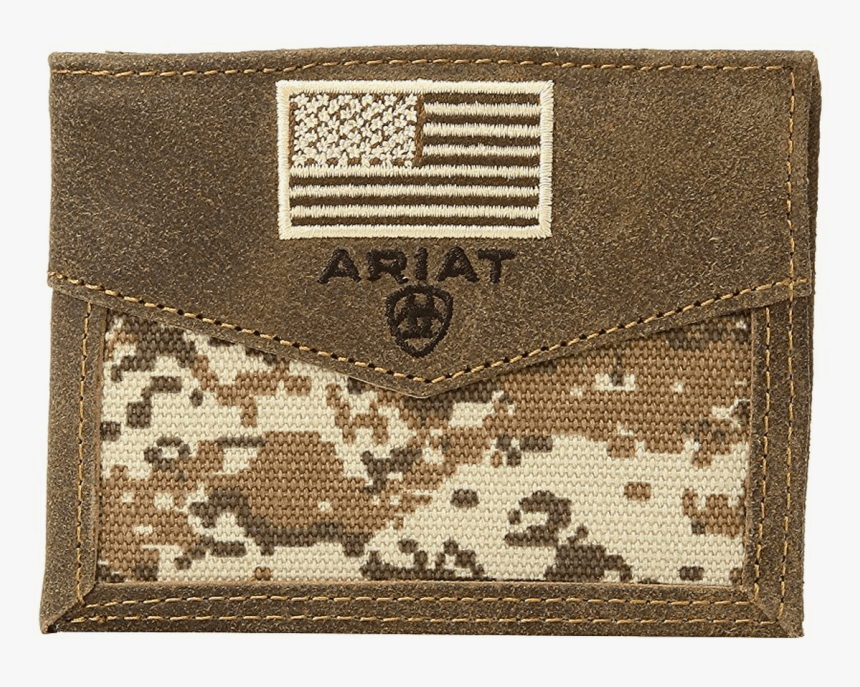 Ariat Patriot Digital Camo Flag Bifold Wallet - Cross-stitch, HD Png Download, Free Download