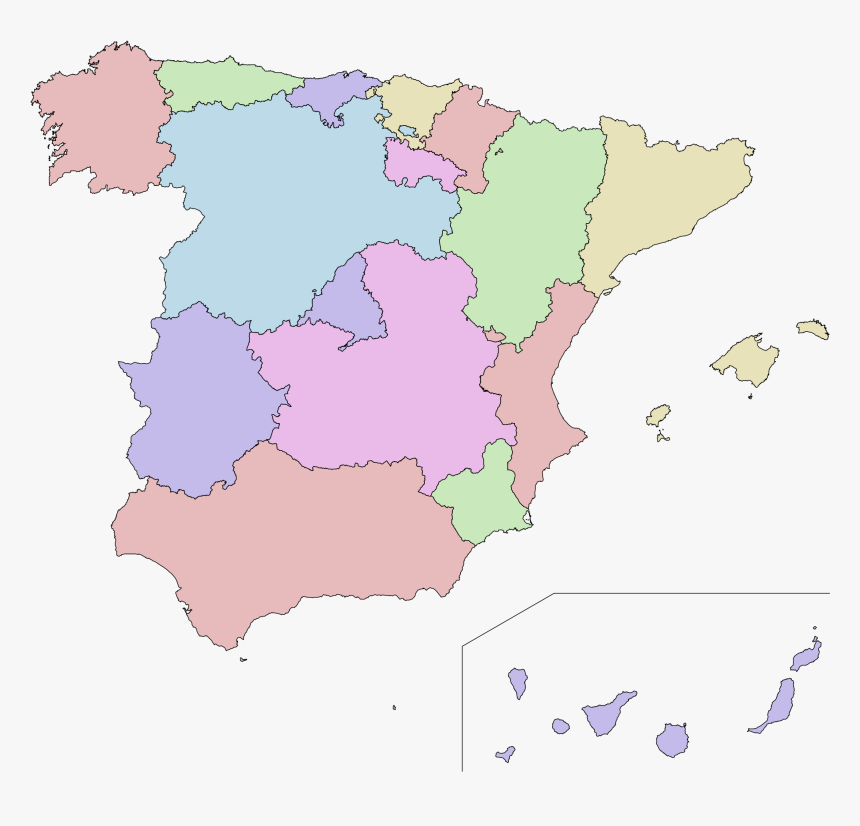 Spain Autonomous Communities, HD Png Download, Free Download