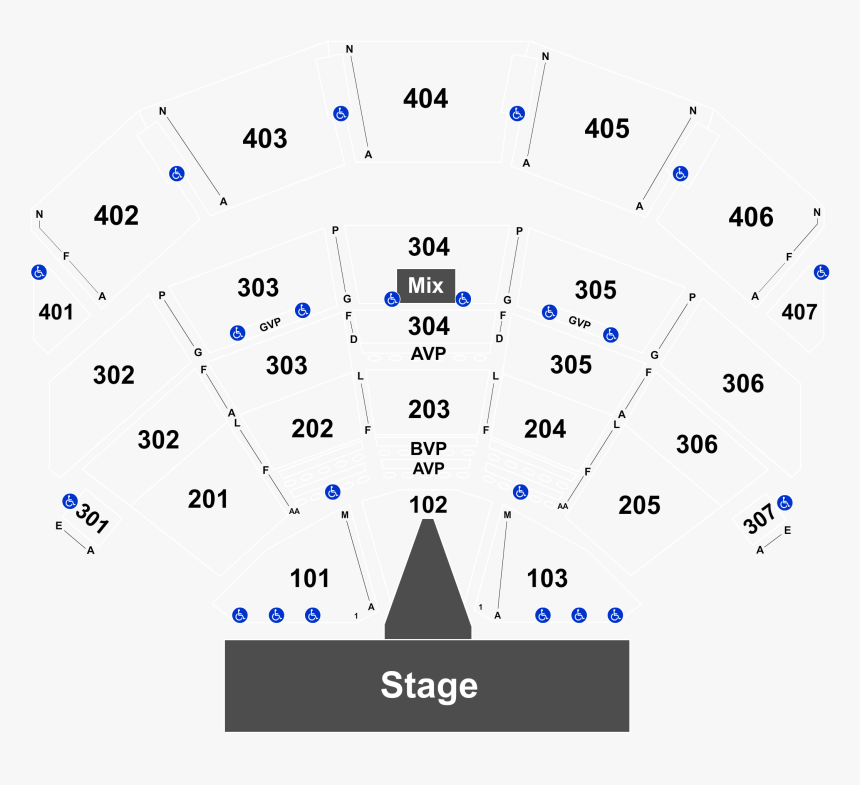 Seating Chart Park Theater Las Vegas, HD Png Download, Free Download