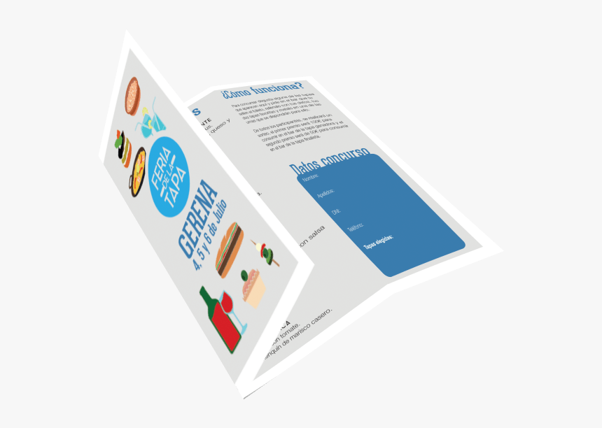 Feria De La Tapa Gerena - Brochure, HD Png Download, Free Download