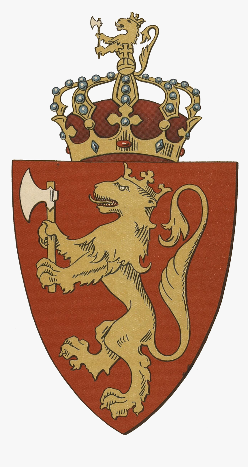 Coat Of Arms Of Norway - Emblem, HD Png Download, Free Download