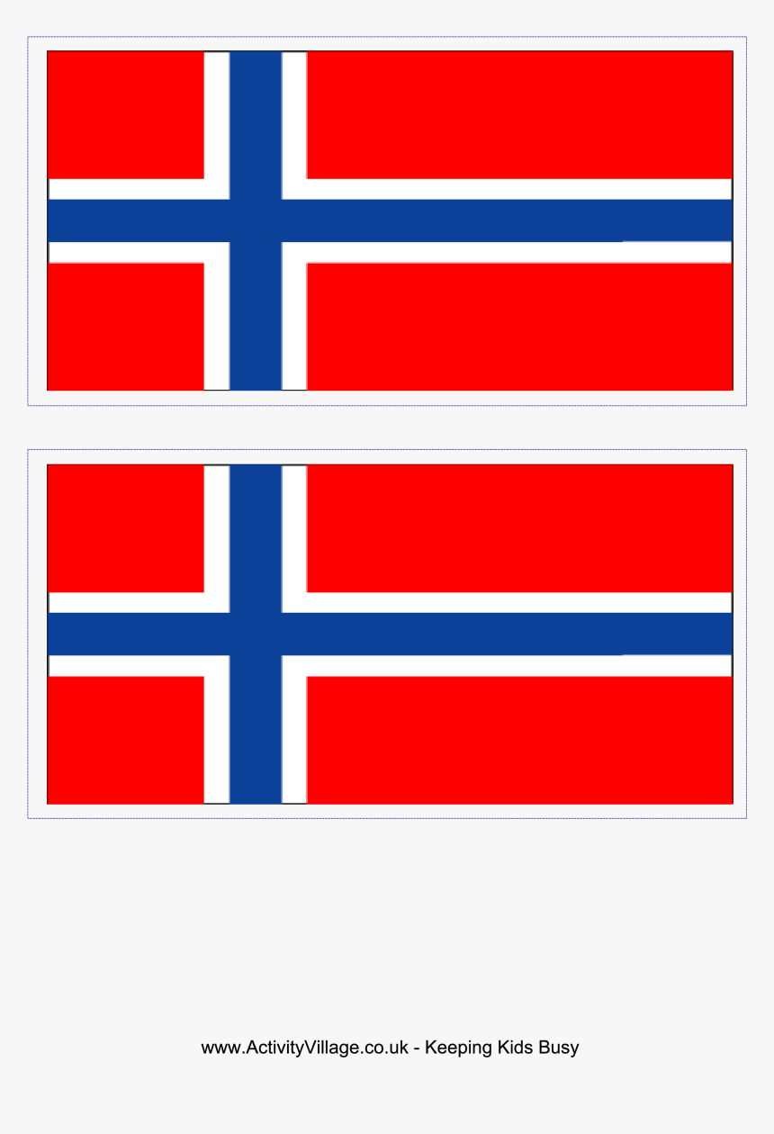 Norwegian Flag To Print, HD Png Download, Free Download