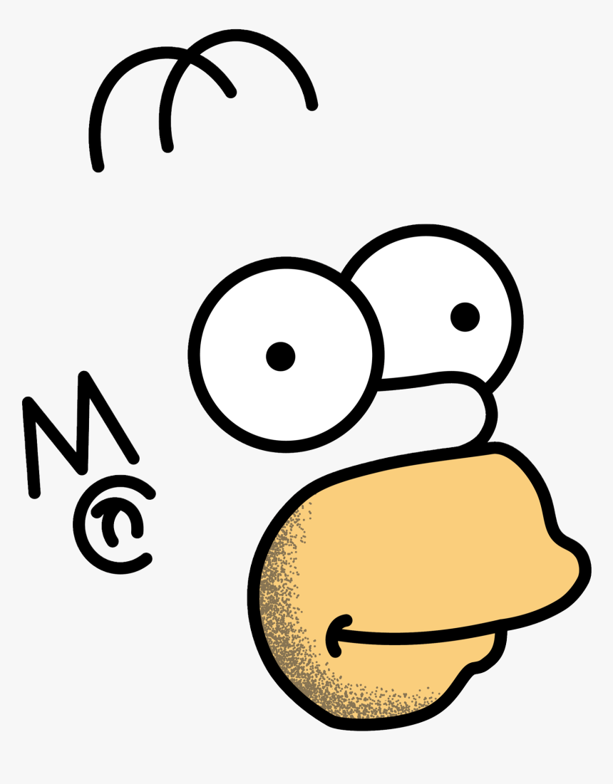 Transparent I Love You Clipart - Homer Simpson Face Transparent, HD Png Download, Free Download