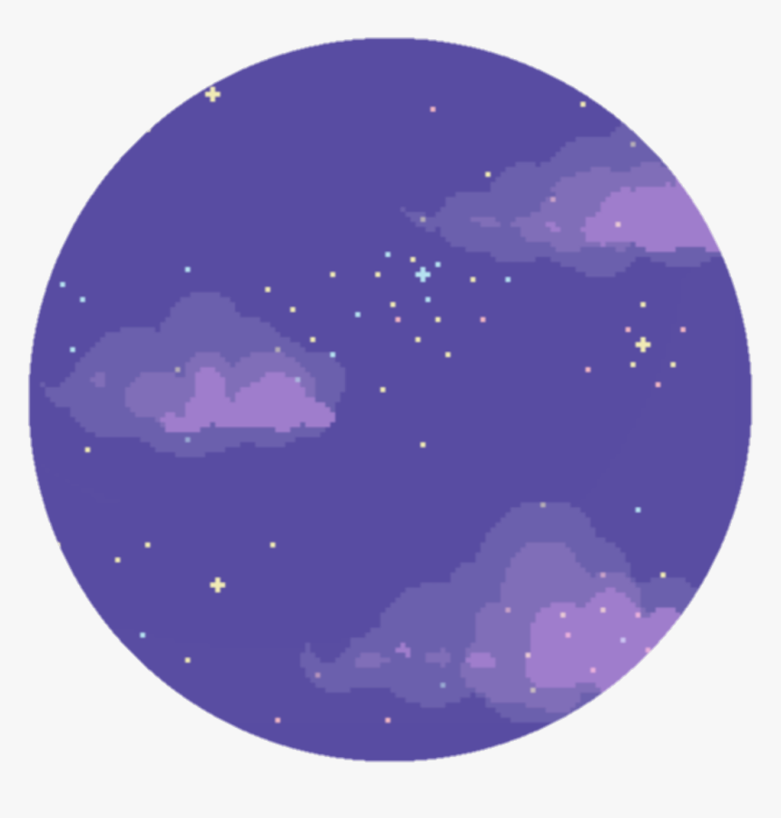 Pastel Circle Png - Cute Pastel Purple Sky, Transparent Png, Free Download
