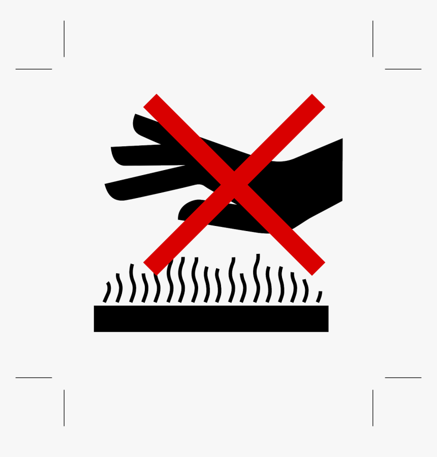 Transparent Heat Icon Png - Don T Touch Hot Sign, Png Download, Free Download