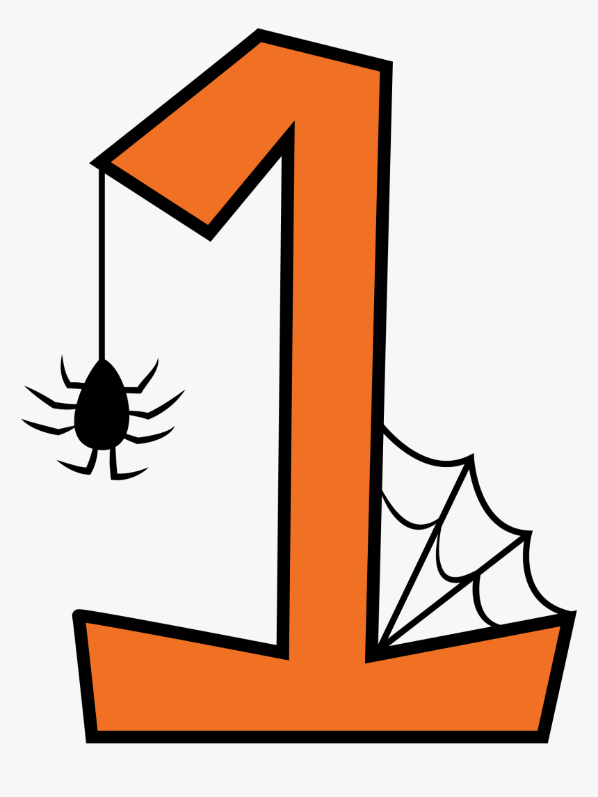 Spooky Clipart Number - Spooky Numbers 1 10, HD Png Download, Free Download