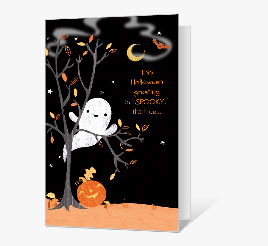 Spooky Greetings - Printable Halloween Birthday Card, HD Png Download, Free Download