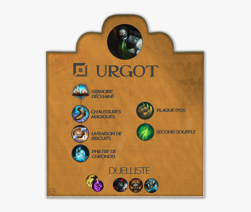 Urgot Runes S9 Top, HD Png Download, Free Download