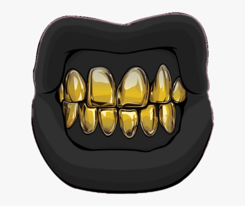 Gold Teeth Mouth Png, Transparent Png, Free Download
