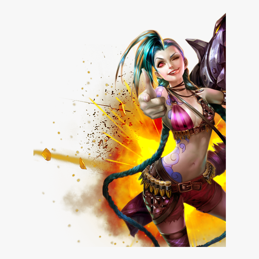 Fanart League Of Legends Jinx, HD Png Download, Free Download