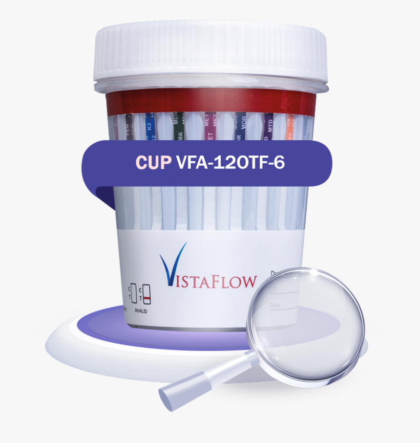 12 Panel Drug Test Cup - Magnifying Glass, HD Png Download, Free Download