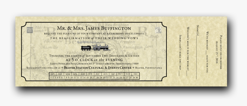 Train Ticket Invitation - Parallel, HD Png Download, Free Download