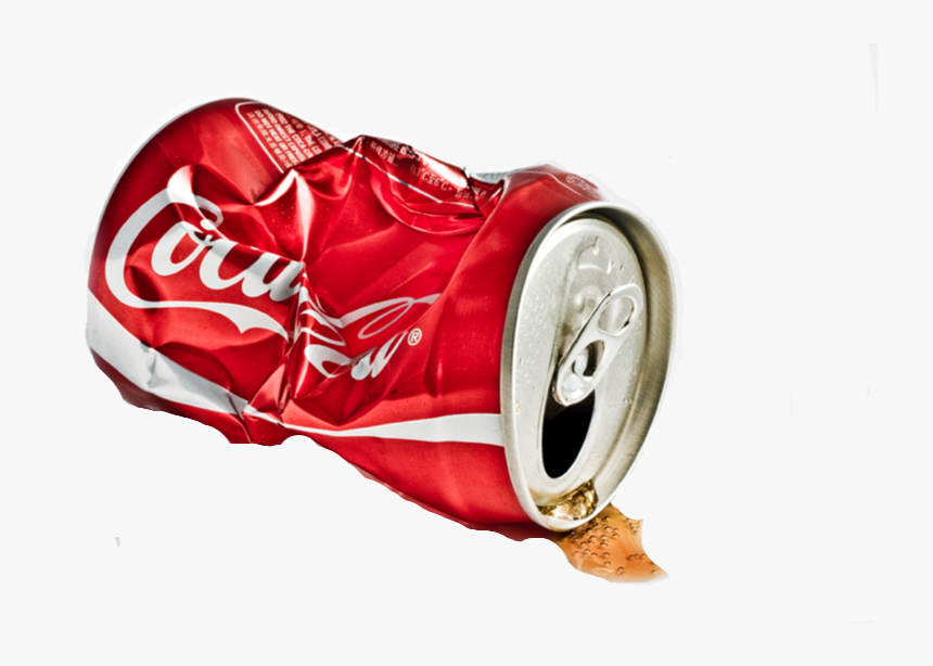 Transparent Crushed Can Png - Coca Cola Can Smashed, Png Download, Free Download
