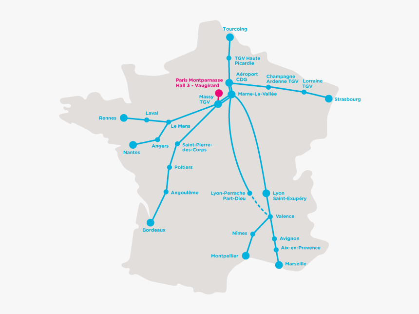 Ouigo Routes, HD Png Download, Free Download