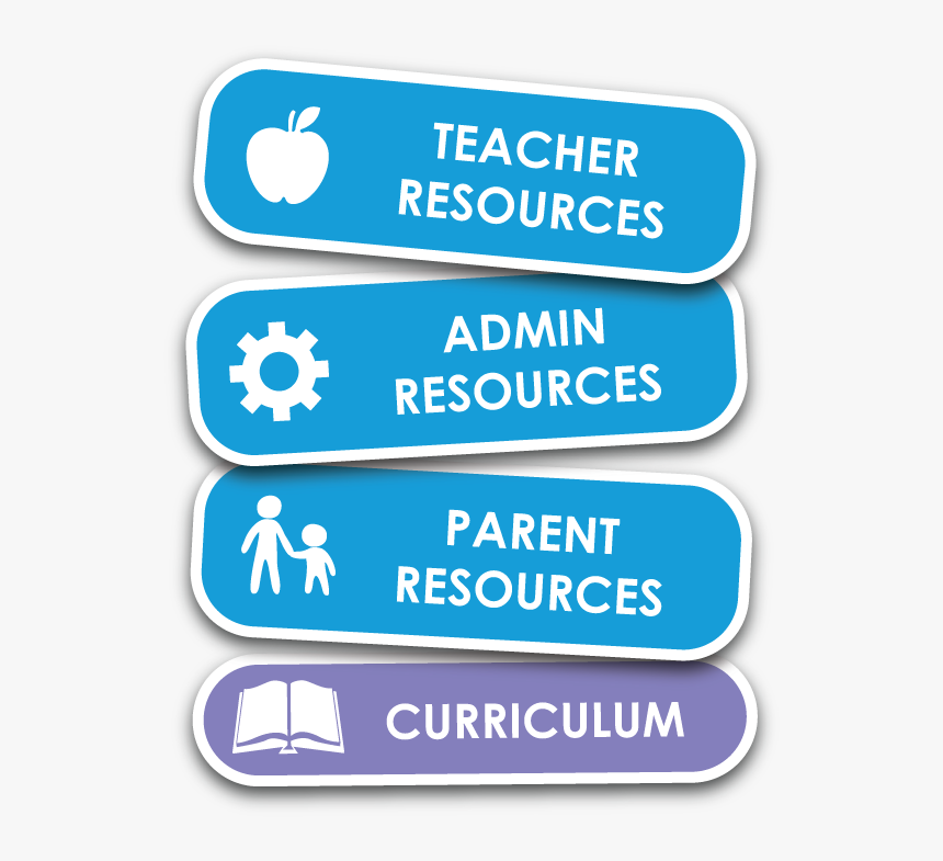 New Resources Button For Parents, Teachers, And Administrators - Electric Blue, HD Png Download, Free Download