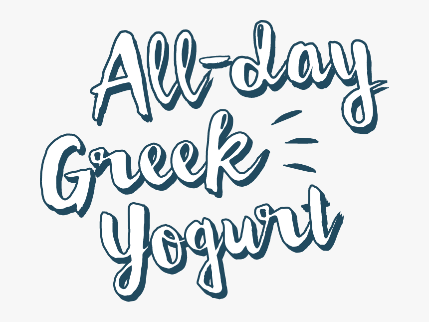 All Day Greek Yogurt - Calligraphy, HD Png Download, Free Download