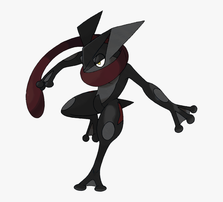 Black Greninja By - Pokemon Green Ninja Evolution, HD Png Download, Free Download