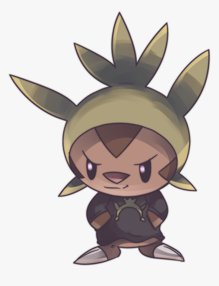 Pokémon X And Y Pikachu Clemont Hoodie Mammal Cartoon - Chespin In Hoodie, HD Png Download, Free Download
