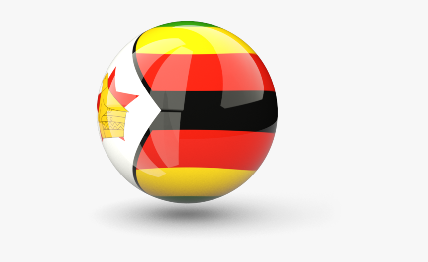 Illustration Of Flag Of Zimbabwe - Zimbabwe Flag Ball Png, Transparent Png, Free Download
