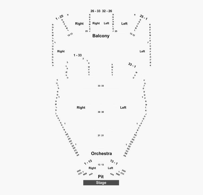 Carr Theater Bob Carr Seating Chart, HD Png Download, Free Download