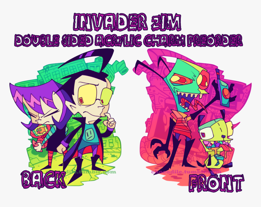 Invader Zim Acrylic Charm, HD Png Download, Free Download