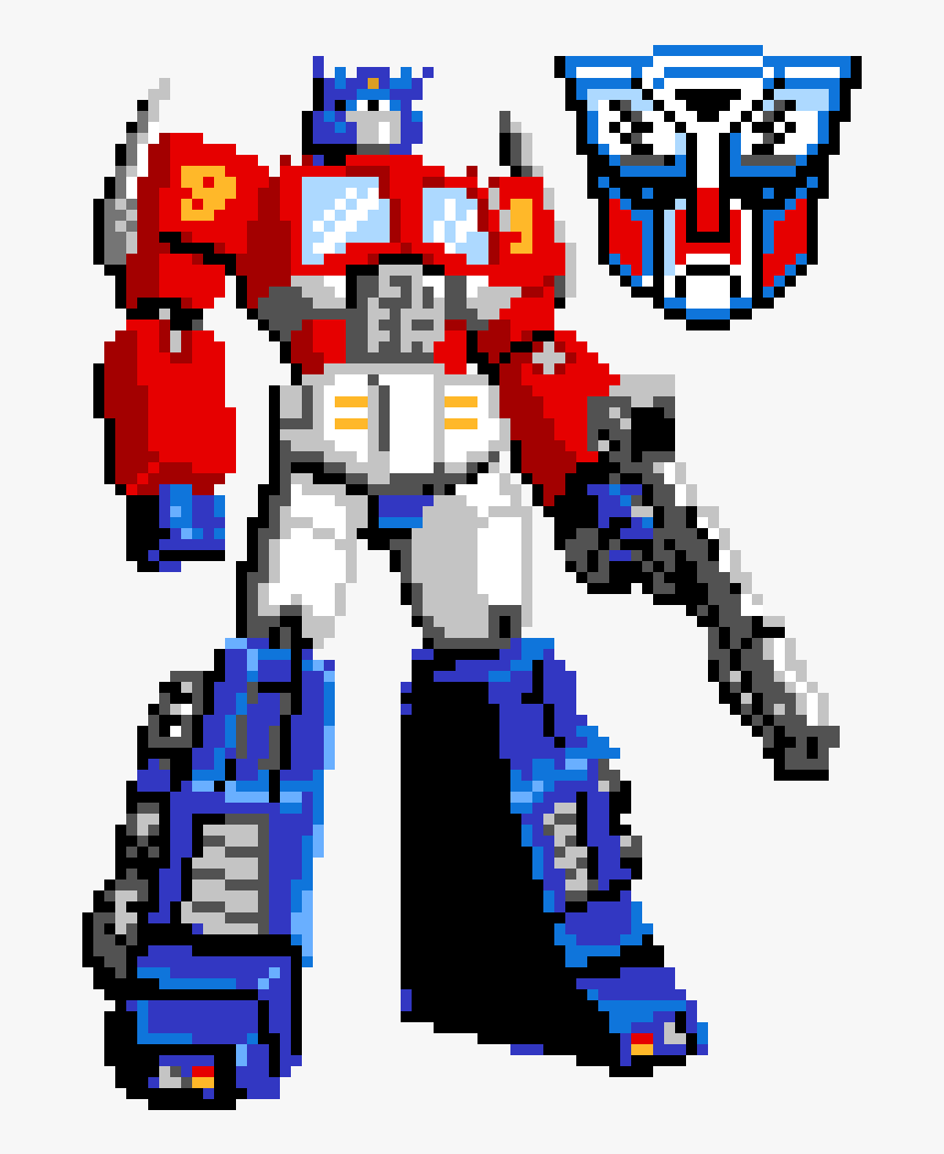 Transparent Optimus Prime Png - Optimus Prime Pixel Art, Png Download, Free Download