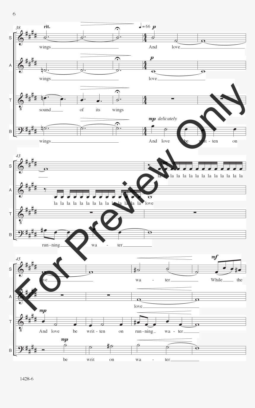 And Love Be Written On Running Water Thumbnail - Sheet Music, HD Png Download, Free Download