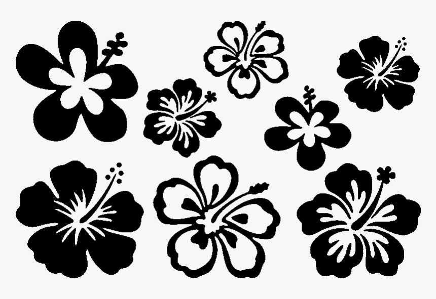 Sticker Car Flower Decal Hibiscus - Hibiscus, HD Png Download, Free Download