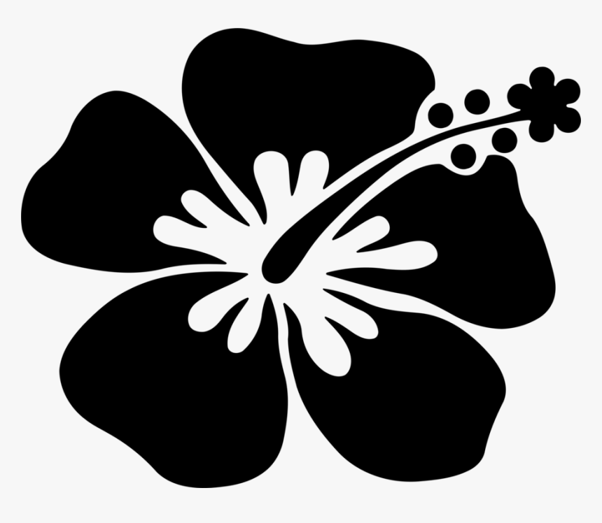 Symmetry,monochrome Photography,petal - Aloha Flower Clipart, HD Png Download, Free Download