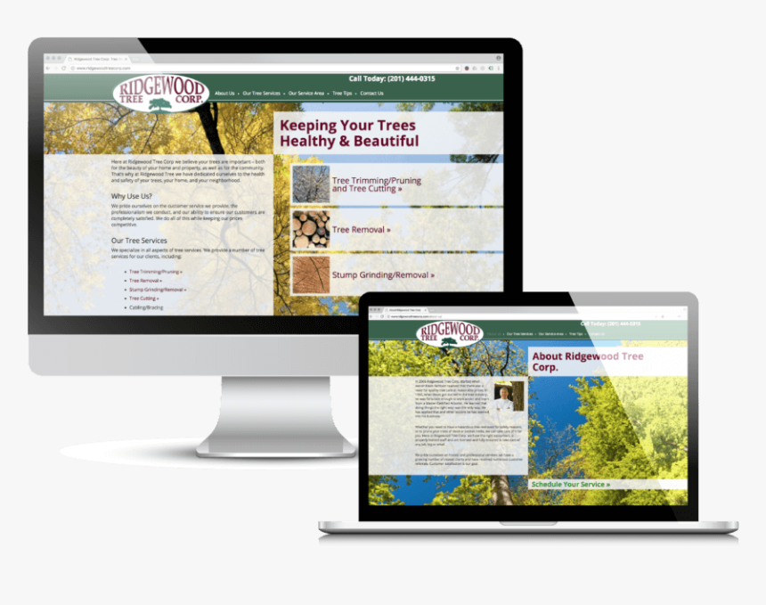 Ridgewood Tree Case Study - Website, HD Png Download, Free Download