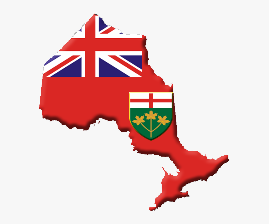 Ontario Flag Contour - File Flag Map Of Ontario Svg, HD Png Download, Free Download