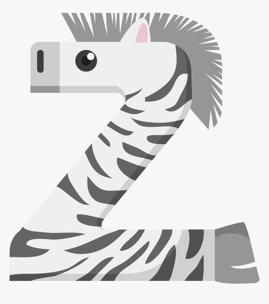 Z Letter Animal Theme , Transparent Cartoons - Illustration, HD Png Download, Free Download