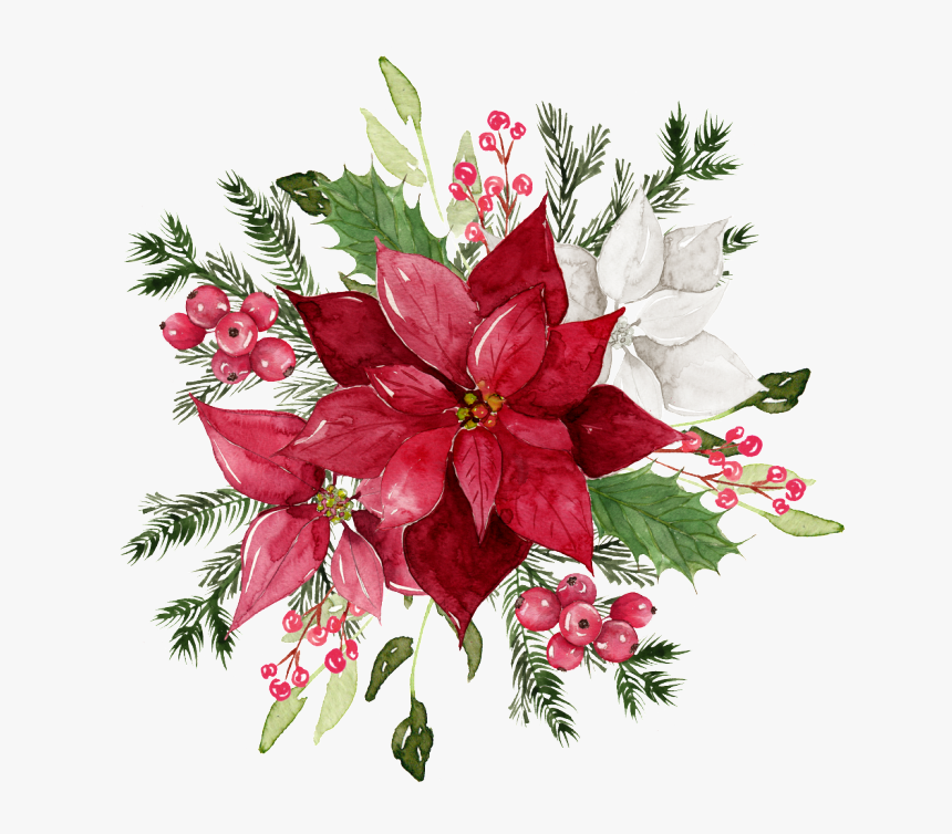 Red Watercolor Flower Png, Transparent Png, Free Download