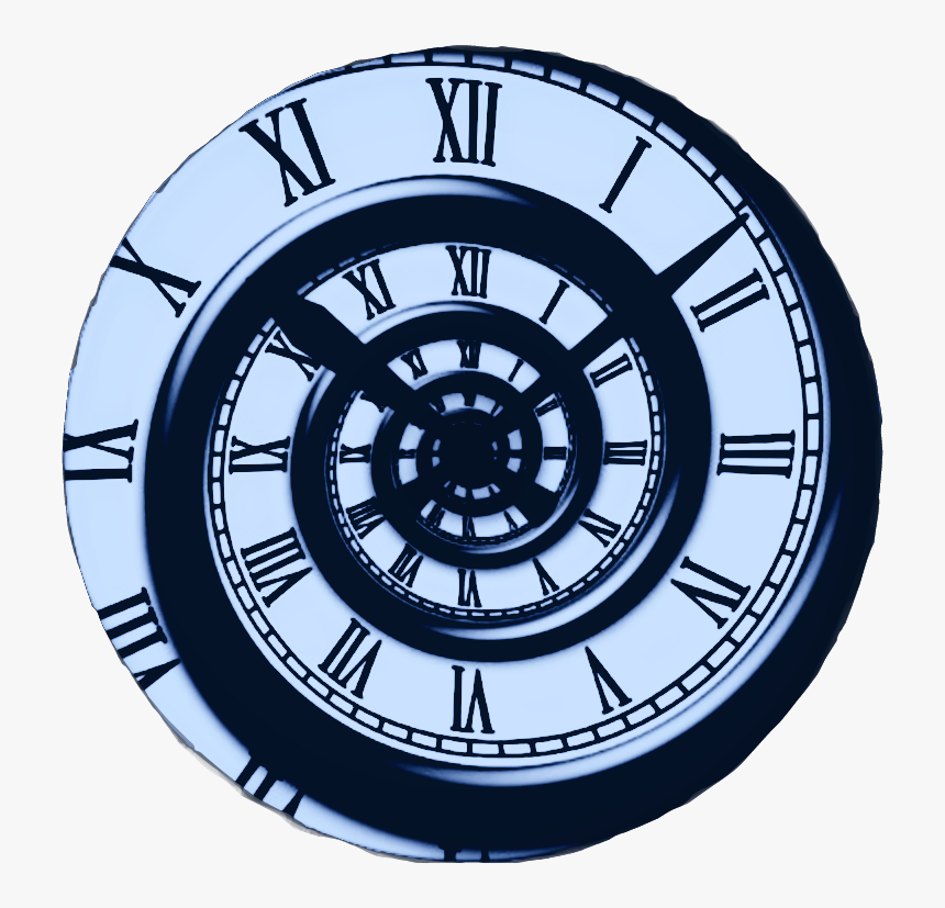 Roman Spiral Wall Clock , Png Download - Spiral Roman Numeral Clock, Transparent Png, Free Download