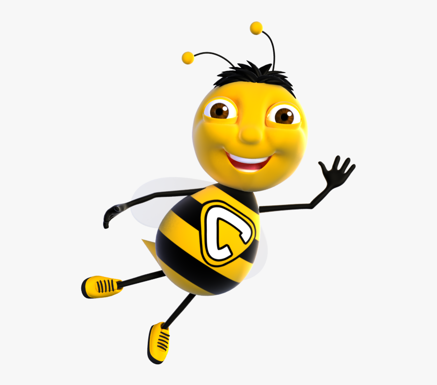 Cartoon Bee 3d Model, HD Png Download, Free Download