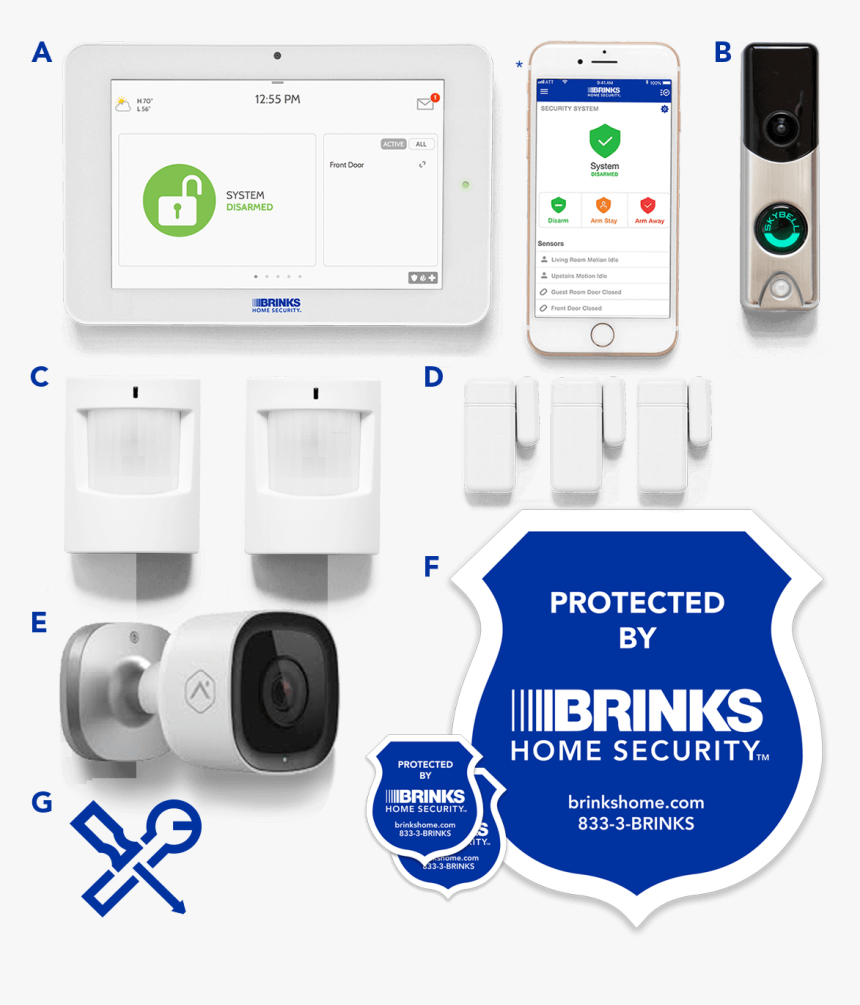 Smart Security Ultimate - Brinks Home Security Systems Equipment, HD Png Download, Free Download