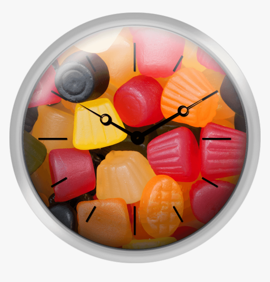 Candy Background - Wall Clock, HD Png Download, Free Download