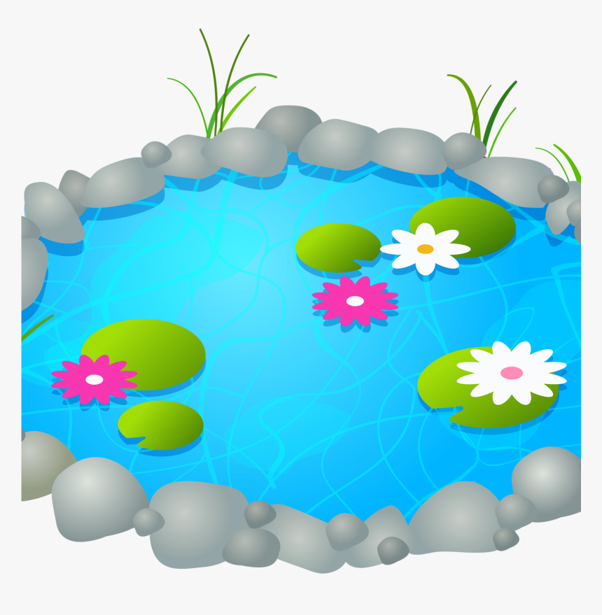 Transparent Yard Clipart - Pond Clipart Transparent Background, HD Png Download, Free Download