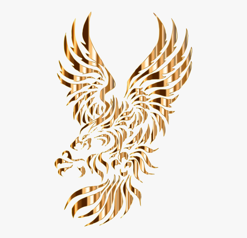 Eagle,fictional Character,wing - Bald Eagle Tribal Tattoo, HD Png Download, Free Download