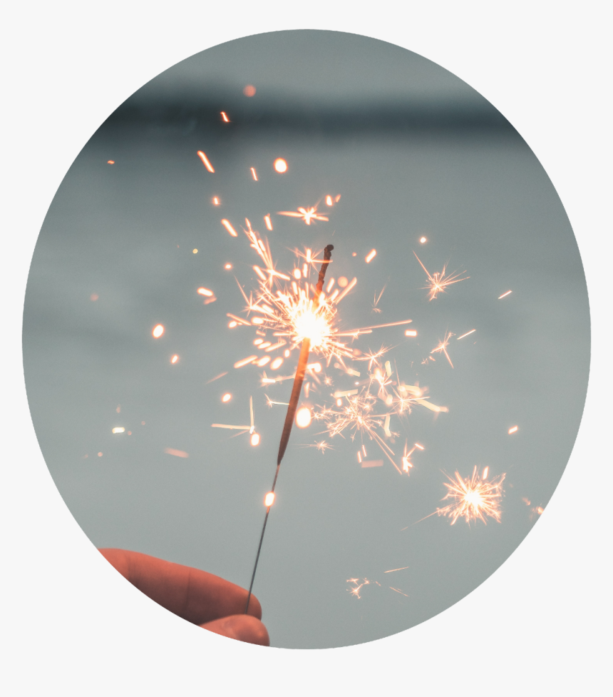 #aesthetic #sparkler #sparkles #sparkley #pink #blue - New Year, HD Png Download, Free Download