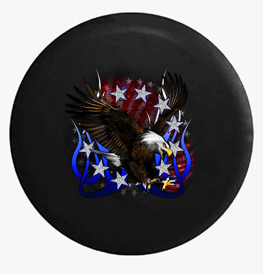 Stars & Stripes American Eagle Tribal Flames Vintage - Venezuela Flag Heart, HD Png Download, Free Download
