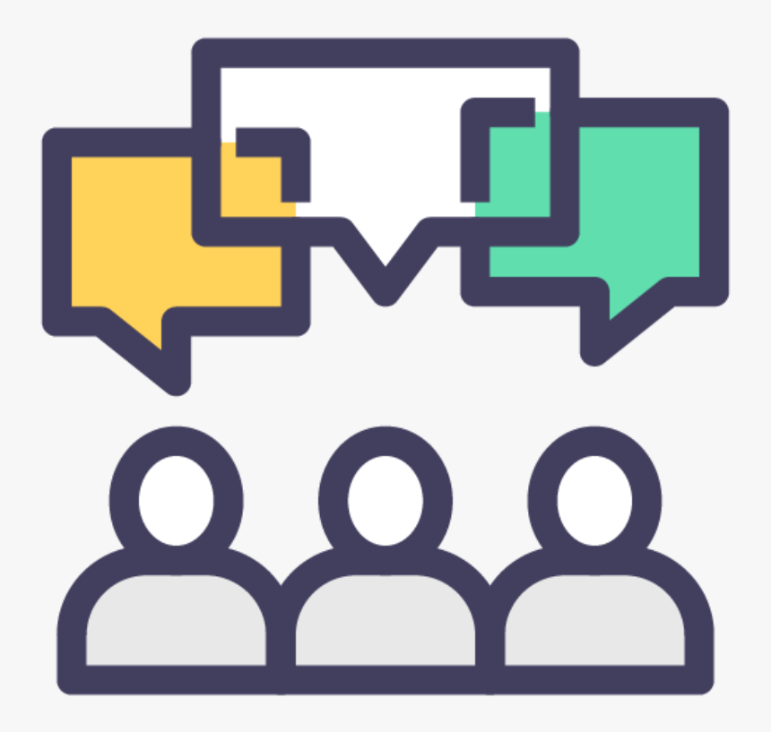 People And Speech Bubbles Icon, HD Png Download, Free Download